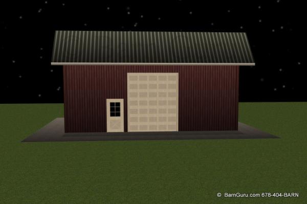 Front Elevation Of Storage Building
