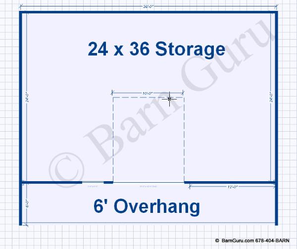 24 x 36 Storage Building