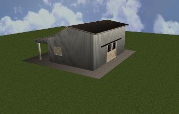 CAD Drawing Of A Horse Barn Remodel