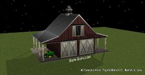 2 car barn garage - Two car Garage that looks like a Horse barn