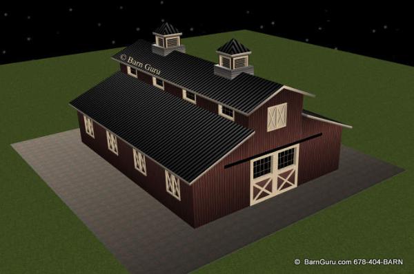 Horse Barn Design - Ga Builder Plans For Sale