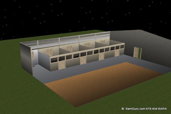 Build Out Horse Barn - Ga Barn Builder